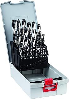Bosch Professional 25-Piece PointTeQ HSS Twist Drill Bit Set (for Metal, ProBox, Drill Driver Accessories)