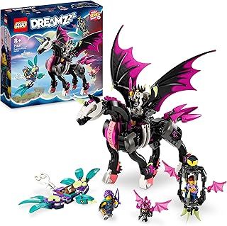 LEGO DREAMZzz 2-in-1 Pegasus Flying Horse Toy Set, Build a Fantasy Creature in 2 Ways, With Zoey, Nova and Nightmare King Minifigures from the TV Show, Animal Toys for Kids, Boys, Girls 71457