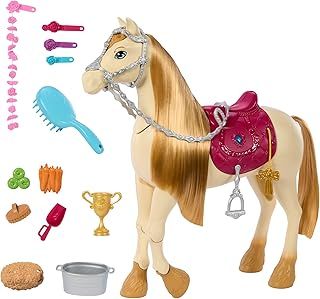 Barbie Horse with Sounds, Music & Accessories, Inspired by Barbie The Great Horse Chase, Toy Moves, Dances & Blinks Eyes, HXJ42