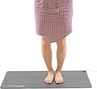 earthinglife grounding mat earthing UK for Pain Relief, Therapy Better Sleep, Reduce Stress ，40×85 cm conductive pu Foot Bed Computer universal pad with grounding cord