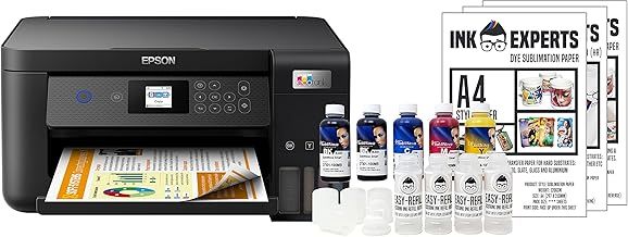 Dye Sublimation A4 Printer Bundle - Windows Compatible Epson ET2851 inc. Inktec Sublinova Inks