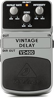Behringer VINTAGE DELAY VD400 Vintage Analog Delay Effects Pedal, Grey