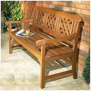 Robert Dyas 3 Seater Garden Bench Hardwood