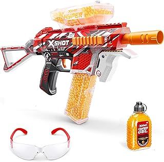 XSHOT Hyper Trace Fire Blaster, Semi and Fully Automatic Blaster & 10,000 Pellets, 600 Capacity Hopper & 850 Capacity Mag, Ages 14 & Up by ZURU