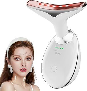 Facial Massager,7-in-1 True Beauty Glow Facial Massager with 3 Massage Modes,Facial Sculpting Device for Anti-Aging and Firming Face and Neck Suitable for Women(White)