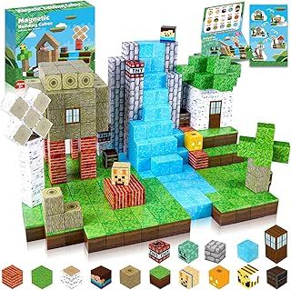 ToyUnited Magnetic Blocks-100PCS Magnetic Building Blocks Tiles Stacking Cubes Game, Creative Construction Toys STEM Montessori Sensory Toys for Kids Boys Girls Ages 3 4 5 6 7 8 9 10 Birthday Gifts