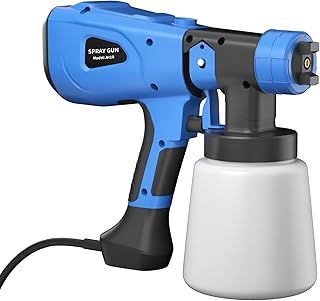 Electric Paint Sprayer, Fence Paint Sprayer, Paint Sprayers for Fencing and Decking, Spray Gun Handheld Paint Sprayers for Home DIY Painting Cabinet Garden, 3 Spray Patterns & 1000ml Detachable Tank