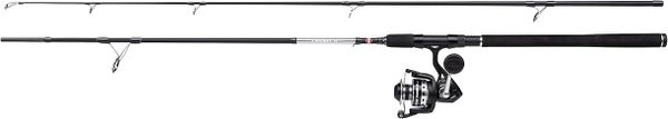 PENN Pursuit IV Spinning Rod and Reel Combo - Saltwater Lure Fishing Fishing Setup for Seabass, Bass, Pollack, Wrasse, Black Silver