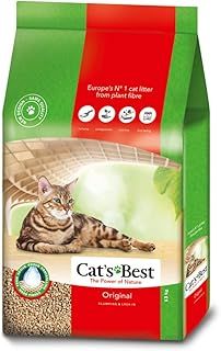 Oko Cats Best Wood Litter Original Clumping Plus Cat Litter, 30 Liter