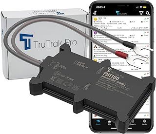 TruTrak Pro - FMT100+ GPS Tracker - Real Time Vehicle Tracker Device - Van, Motorcycle, Caravan, Motorhome, Tractor, Coach, Bike & Car Tracker - Pay As You Go, 12-24V Self Install Including SIM & Data