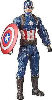 Avengers Marvel Titan Hero Series Collectible Captain America Action Figure, Toy Ages 4 And Up, Multicolor, 30 cm