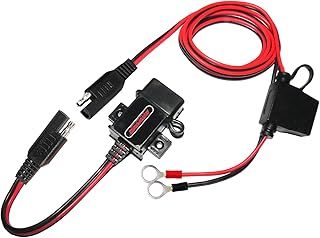 MOTOPOWER MP0609A 3.1Amp Motorcycle USB Charger Kit for Phone, GPS or Sport Camera
