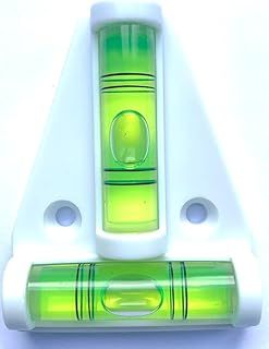 New Day Solutions Caravan Trailer Motor Home T Type Spirit Level -White, Green (0002)