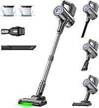 S7 PRO Cordless Vacuum Cleaner, 40Kpa 40Mins 2-in-1 Stick Vacuum, Lightweight and Versatile, Deep Cleans, Self-Standing, Green LED