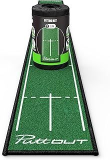 PuttOUT Slim Golf Putting Mat, 240cm x 25cm