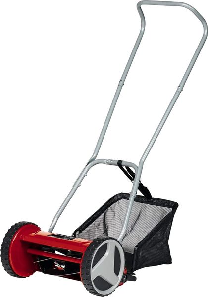 Einhell Hand Push Lawnmower, Manual Lawn-Mower With 30cm Cutting Width, 16L Grass Box, 4 Cutting Height Levels, Walk-Behind Lawn Mower For Small Gardens GC-HM 300