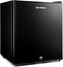 Aire30 LED Mini Fridge | 30L Table Top Model | Quiet Frost Free Fridge for Bedrooms & Hotels | Lockable with Solid door & interior LED light (Black)