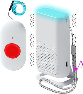 Wireless Caregiver Pager Vibration Caregiver Pager Home Safety Patient Alert Alarm System Elderly Alarm Call Button Personal Alarms for Elderly Kids (1 to 1)