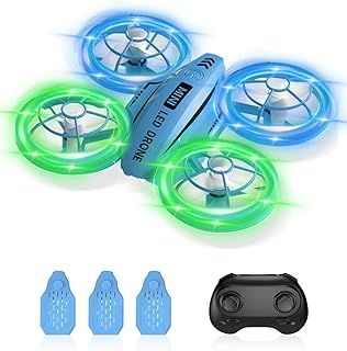 E-SMARTER Mini Drone for Kids, 360° Flip & Roll Toy Drone with Protected Fan Blades, Speed Adjustment, One-button Return Home, Lightweight Indoor Drone, Christmas Gifts for Boys, Girls, Kids Toys
