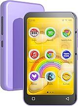 TIMMKOO 80GB Kids MP3 Player with Bluetooth and WiFi, Parental Controls, Pre-Installed Spotify, Spotify Kids, Audible, 4" Touch Screen MP4 Music Player Up to 1TB (Purple)