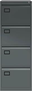 Bisley Filing Cabinet, Metal, Anthracite Grey, One Size,AOC4