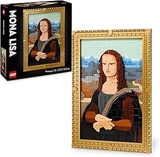 LEGO Art Mona Lisa Painting Set, Wall Model Kit for Adults to Build, Home, Living Room or Office Décor Idea, Creative Activity Gift for Men, Women, Him or Her 31213