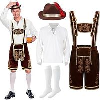 Spooktacular Creations Men’s German Bavarian Oktoberfest Costume Set for Halloween Dress Up Party and Beer Festival