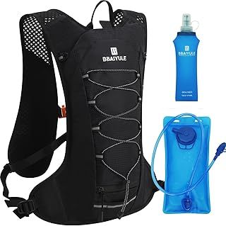 Hydration Backpack with 2 L Hydration Bladder and 470 ml Bottle, Water Backpack, Large Running Vest Backpack, Running Backpack for Men and Women, Hiking, Cycling