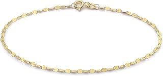 Gold Women's 9 ct Gold Sparkle Forzatina Chain Bracelet