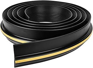 Trintion Garage Door Seal 16FT Floor Rubber Threshold Heavy Duty Rubber Draught Excluder Weatherproof Weather Stripping for Keeping Garages