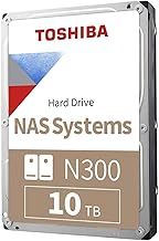 Toshiba 10TB N300 Internal Hard Drive – NAS 3.5 Inch SATA HDD Supports Up to 8 Drive Bays Designed for 24/7 NAS Systems, New Generation (HDWG480UZSVA)