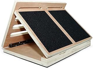 Yes4All Adjustable Wooden Slant Board/Calf Incline Board - Stretch Board - Incline Board, Wedge Board with Anti-Slip Surface, Foldable and Portable & Smart Design, 16x18x20