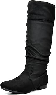 DREAM PAIRS Women's Knee High Boots and Pull On Fall Weather Boots, Ladies' Fashion and Comfortable Walking Boots, Zippers Boots, and Flats