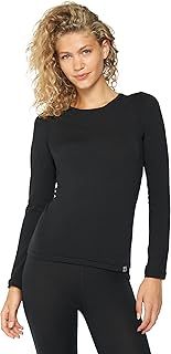 DANISH ENDURANCE Thermal Tops Womens, Merino Wool Base Layer Womens, Thermal Long Sleeve Top for Winter