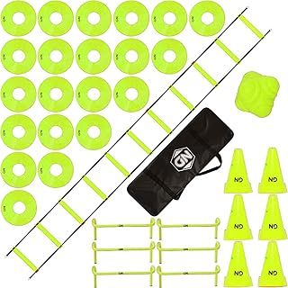 ND Sports Agility Speed Ladder & Cones Football Training Equipment for Kids & Adults Kit Agility Training Footwork Drills | Hurdles Goalkeeper Training Equipment