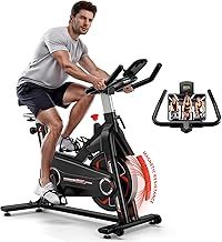 Exercise Bike for Home Gym Use, Magnetic Resistance Indoor Cycling Spin Bike, Fitness Stationary bike with LCD Display&Tablet Holder for Cardio Workout