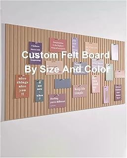 Custom Large Cork Board by Size & Color, Anti-Drilling Felt Material Bulletin Board, Largest 240 x 120 cm Custom Size Picture Decorative Board for Office Living Room Bed Room Wall