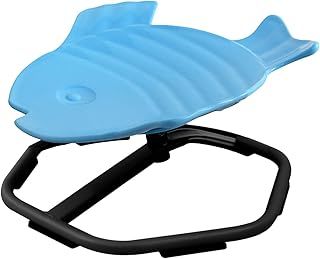 Kids Swivel Chair, Sensory Toys for Children, Spinning Chair Wobble Seat Kids Balance Toys, Balance Physical Therapy Equipment, Training Body Coordination and Motor Skills, 3-9 Years (Blue)