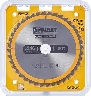 DEWALT DT1953-QZ CONSTRUCTION 216mm x 30mm 40T Circular Saw Blade