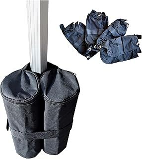 Gazebo Leg Weights, Sand Weights, Heavy Duty, Parasol Weights, Garden Gazebos, Canopies, Patio Umbrella, Canopy tent, Set of 4x or 6x (Set of 6x), Outdoor Use Only
