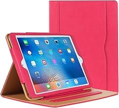 Case for iPad 2 iPad 3 iPad 4Case - Leather Stand Folio Case Cover for Apple iPad 2/3/4Case 2016, with Multiple Viewing Angles, Document Card Pocket (Pink)