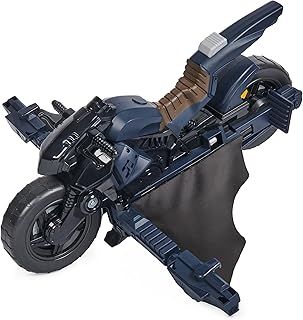DC Comics, Batman Adventures, Batman Batcycle, Transforming 2-in-1 Batcycle and Batglider, Figure-Compatible, Super Hero Kids’ Toy for Boys and Girls 4+