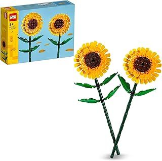 LEGO Botanicals Sunflowers - Yellow Faux Flowers Building Set - Gift for Mothers or Floral Home Decor for 8+ Year Old Girls and Teenagers - Botanical Collection - 40524