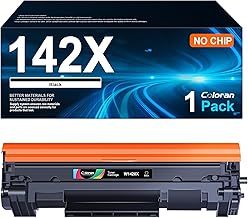 Coloran 142A 142X Toner (Without Chip) Compatible with HP 142A 142X W1420A W1420X for Laserjet M110we M110 M110w MFP M140we M140 M140w M139 M139we (1 Black)