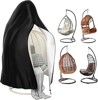 Egg Chair Cover Waterproof Heavy Duty Hanging Egg Chair Covers with Zipper 210D Oxford Outdoor Swing Egg Chair Cover115x190cm