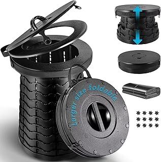 Camping Toilet Portable, Folding Portable Toilet For Adults Luggable Camper Festival Caravan Port Loo Campervan Car Travel Cassette Portaloo Composting Chemical Toilet Commode