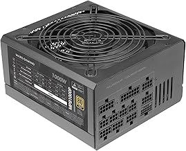 Mars Gaming MPB1000P, Modular ATX 3.1 Power Supply 1000W, 10 Years Warranty, 80Plus Gold, 140mm AI-RPM Fan, Japanese Capacitors, PCIe 5.1 and APFC Support, DC-DC and SMD Technology, Black