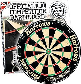 Harrows Dart Boards I Dartboard Official Size I Darts Board with Ultra Thin Knife Wire for Maximum Scoring I Compatible with Dart Board Stand, Dart Board Lighting, Dartboard Cabinet