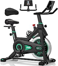 DMASUN Exercise Bike Professional with Large Tablet Holder & Comfortable Seat, Indoor Cycling Bike for Home Cardio, Fitness Stationary Bike with 350LBs Capacity (Additional Soft Seat Cushion Cover)