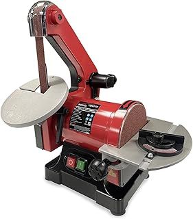 LUMBER JACK Belt & Disc Sander Bench Top 1" x 5" Adjustable Sanding Tables, 125mm Disc 25 x 760mm Belt Corded Electric 230V